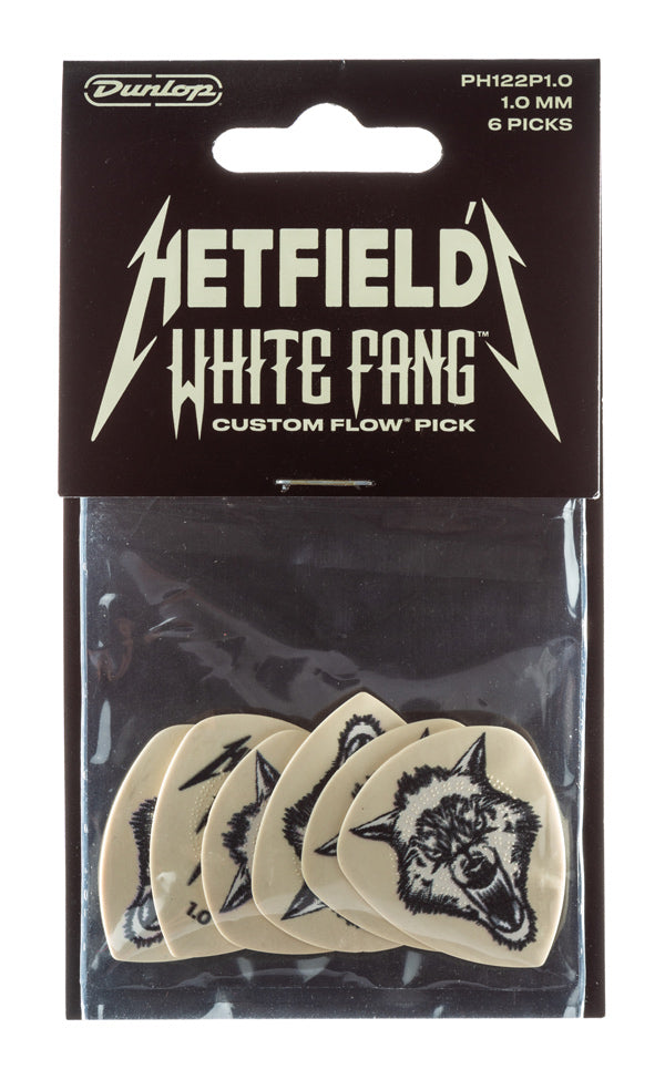 JIM DUNLOP | JPWF10 | James Hetfield White Fang Custom Flow Pick Player’s Pack. JIM DUNLOP | JPWF10 | James Hetfield White Fang Custom Flow Pick Player’s Pack.